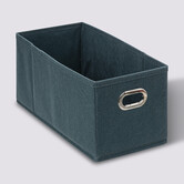 Panier tissu 15x31 cm, bleu pétrole Mix'n modul