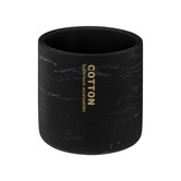 Pot à cotons, noir Léa