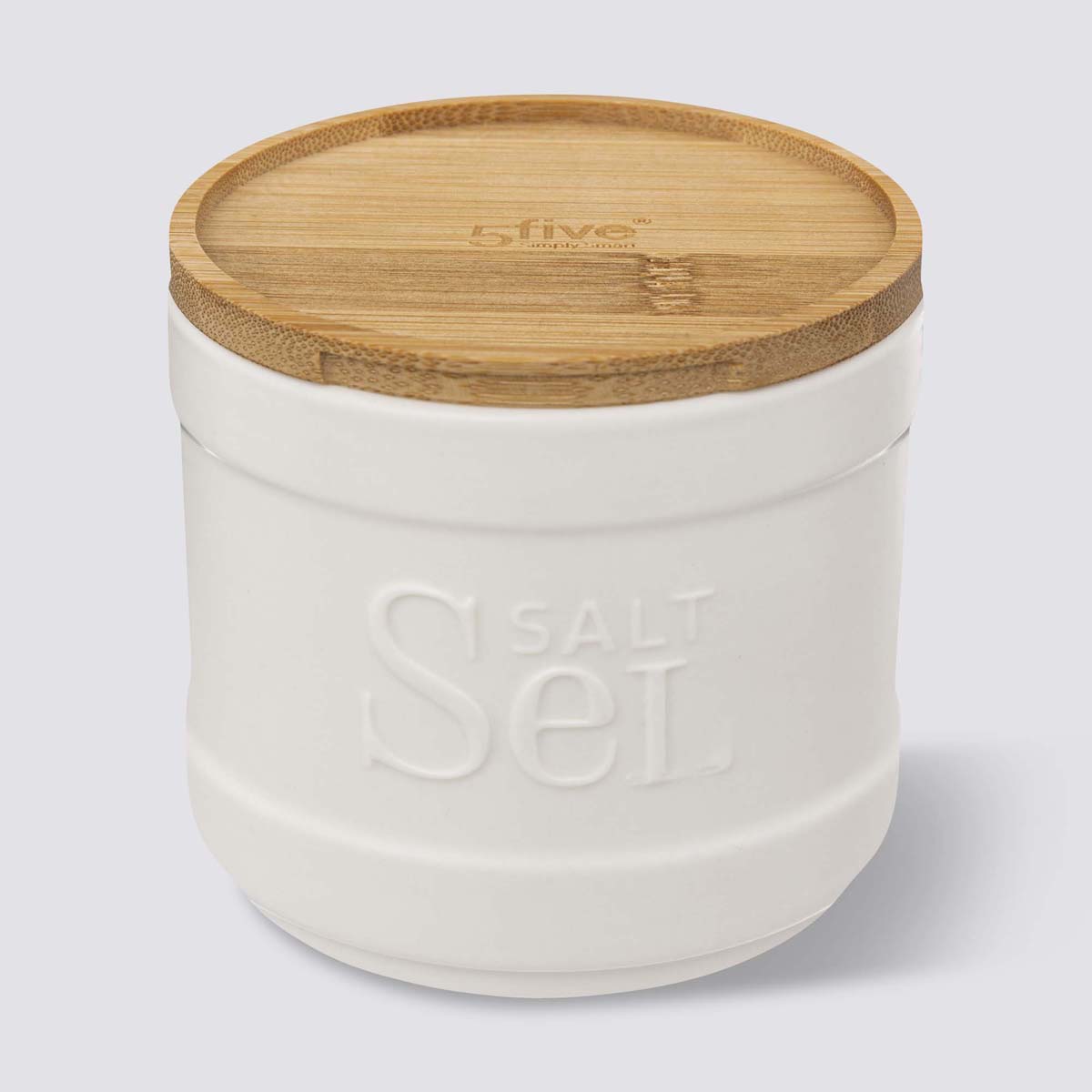Pot à Sel Excelsa Fine Quality – Céramique Blanc Ivoire 700 Ml, Élégance Intemporelle