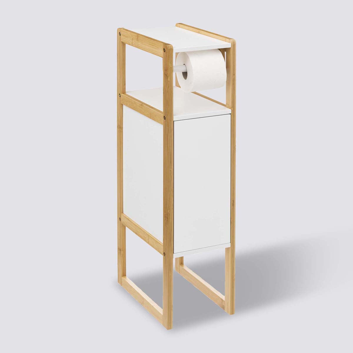 Dérouleur meuble avec réserve, blanc Naturéo