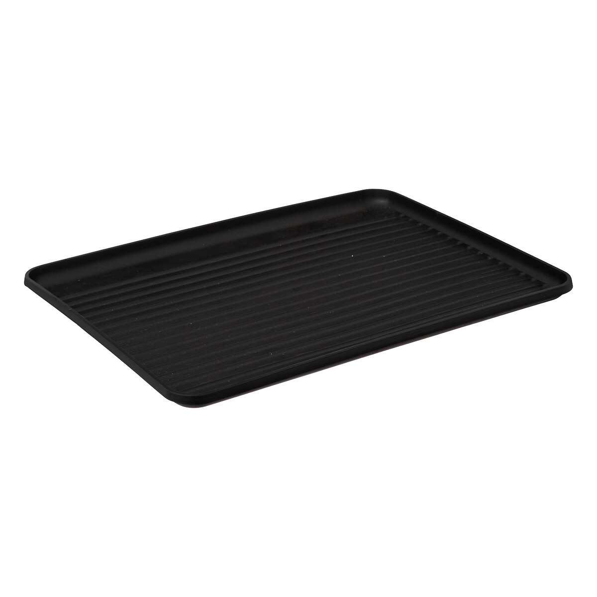 Égouttoir pliant 2 niveaux avec plateau, noir
