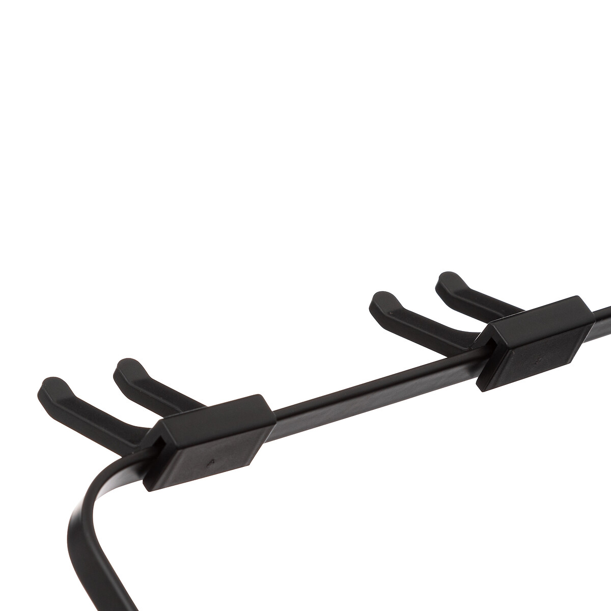 Égouttoir pliant 2 niveaux avec plateau, noir