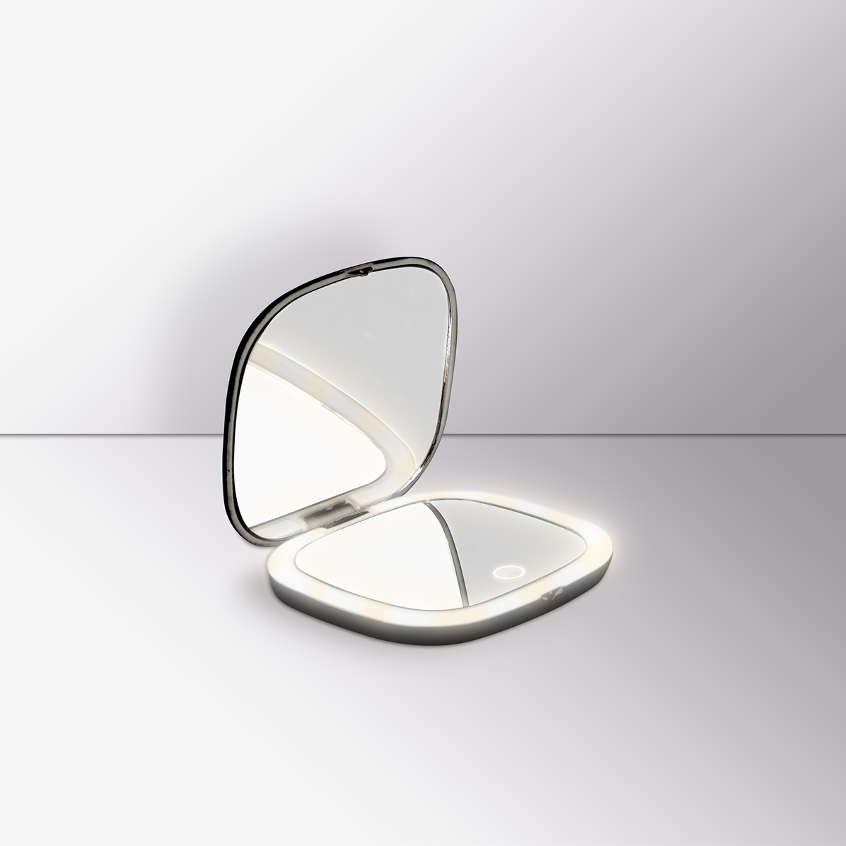 Miroir de poche à led