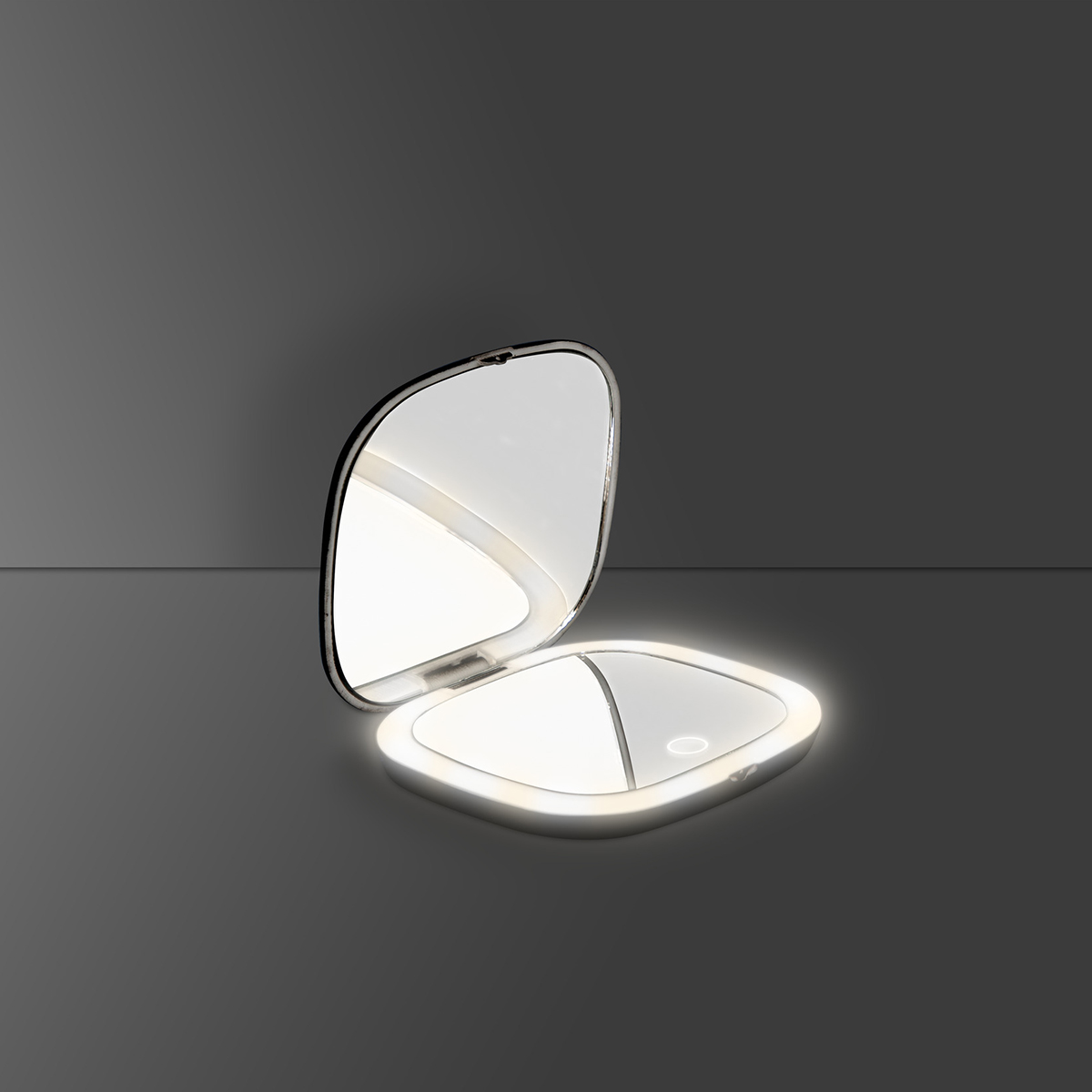 Miroir de poche à led