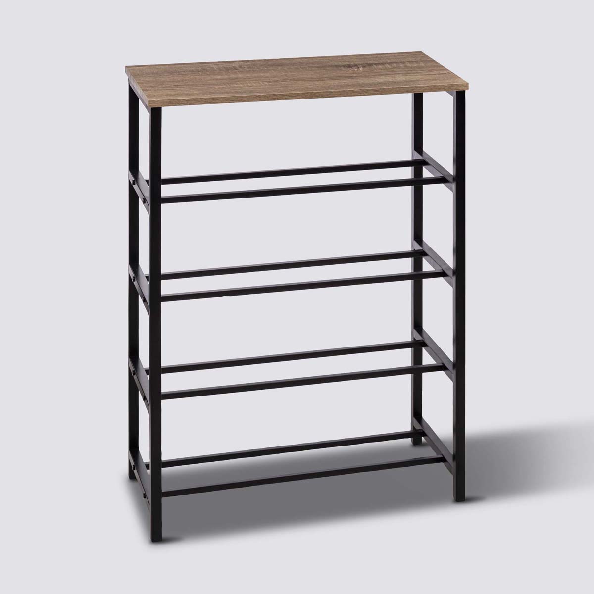 Range-chaussures console, effet chêne naturel Aliaj
