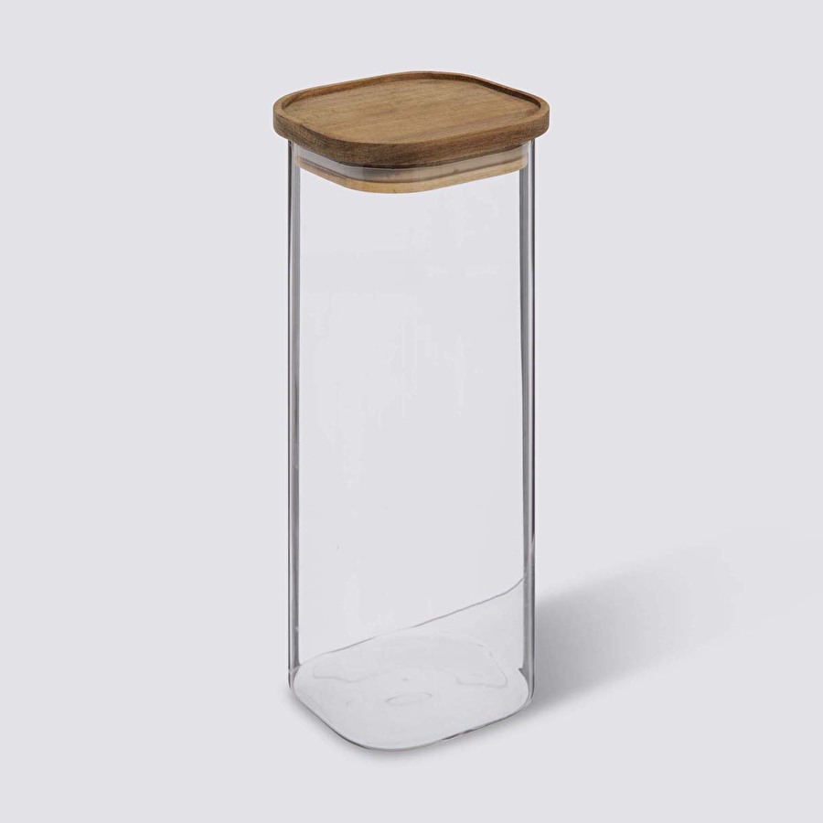 Bocal verre couvercle acacia 2,1l Hermet