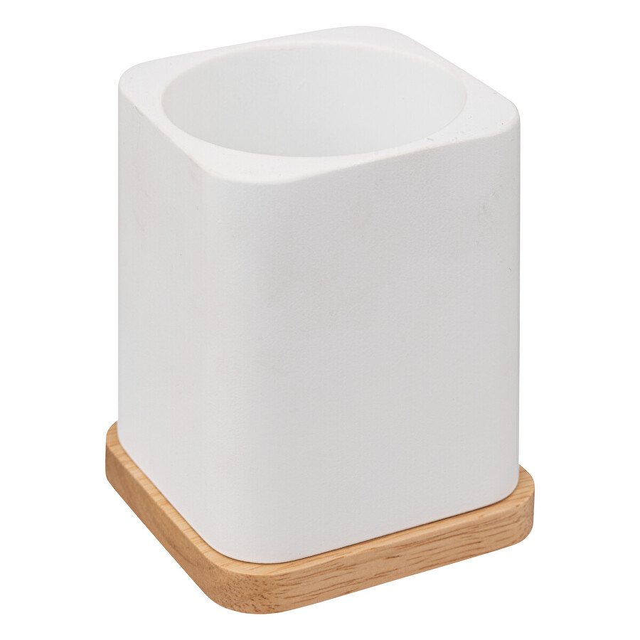 Brosse wc en résine, blanc Naturéo