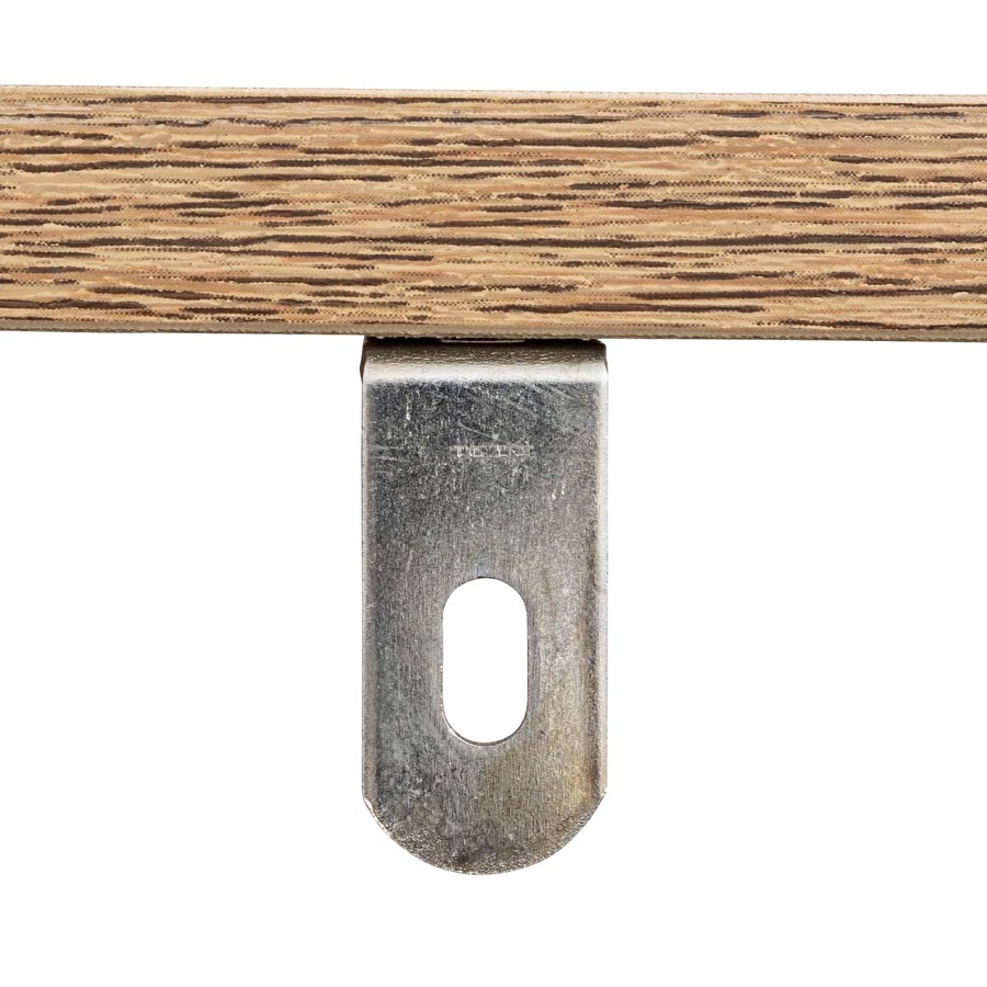 Étagère colonne double, effet chêne naturel