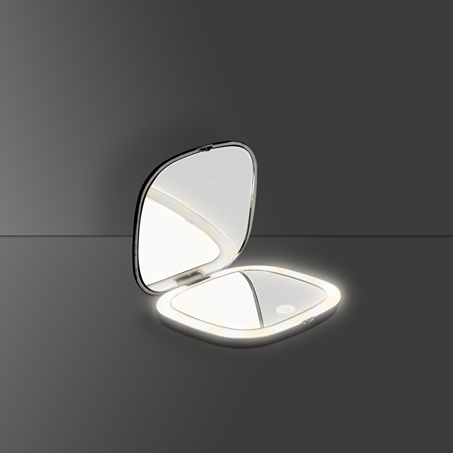 Miroir de poche à led
