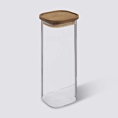 Bocal verre couvercle acacia 2,1l Hermet