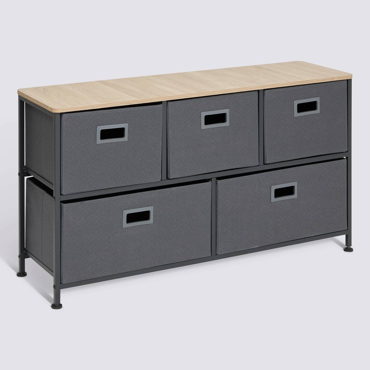 Commode basse 5 tiroirs Tissa