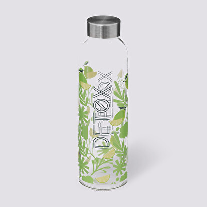 Bouteille réutilisable verre détox 0,5l 