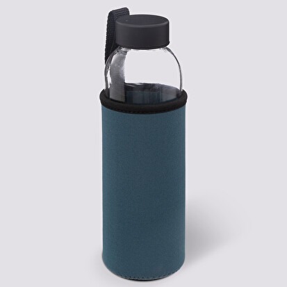 Bouteille réutilisable verre, housse néoprène 0,5l 