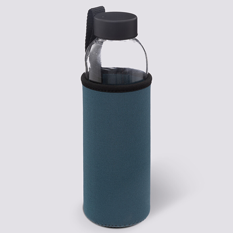 Bouteille réutilisable verre, housse néoprène 0,5l