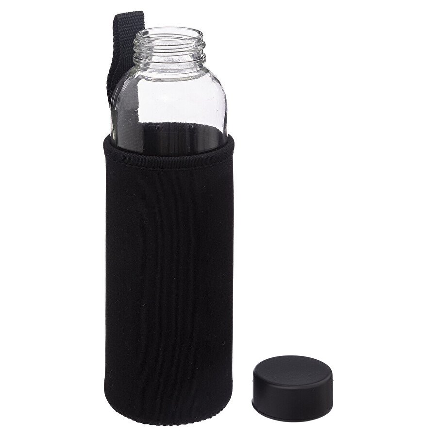 Bouteille réutilisable verre, housse néoprène 0,5l