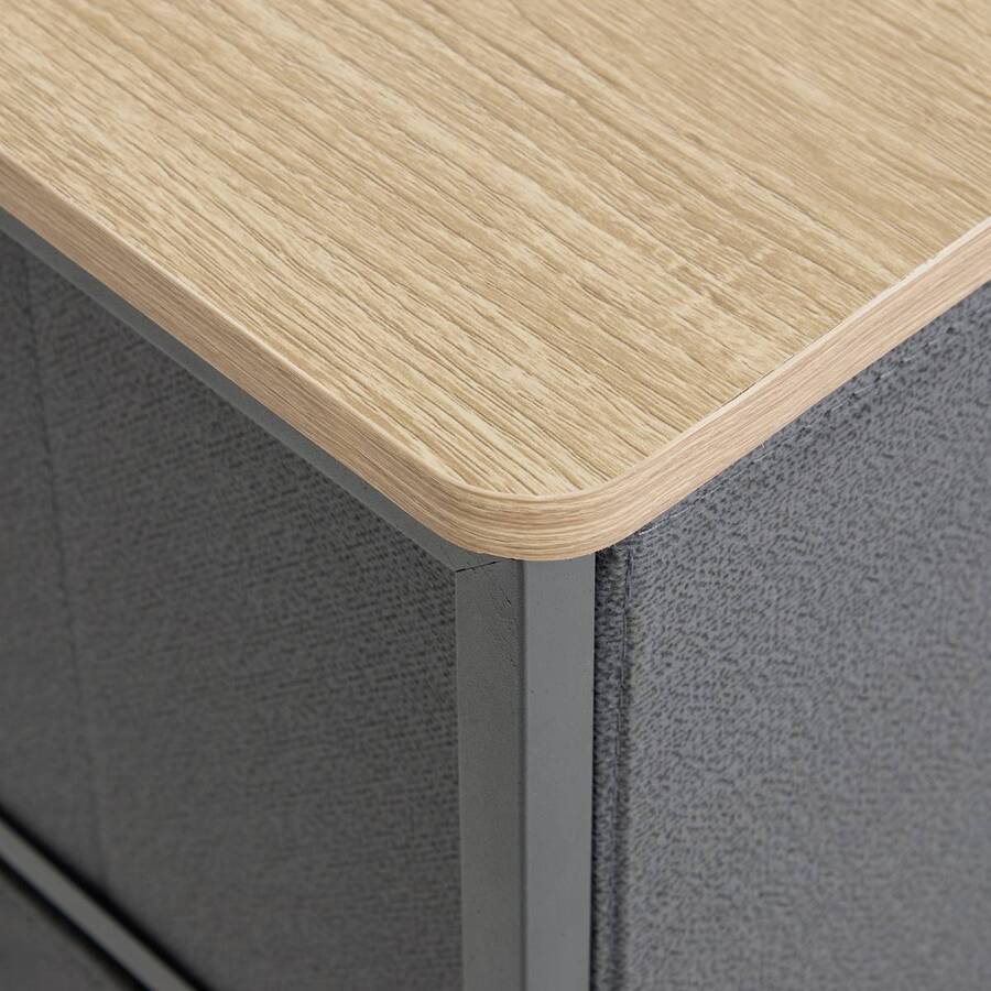 Commode basse 5 tiroirs Tissa