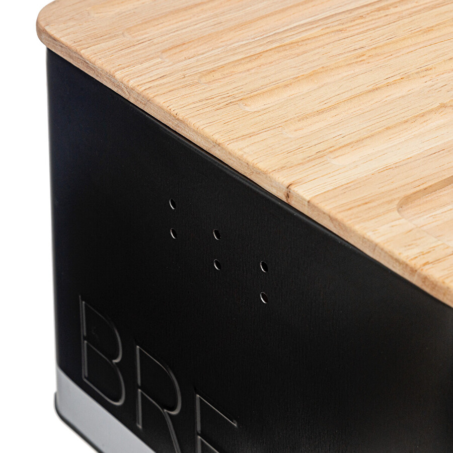 Five Boîte à Pain Pour Baguette Avec Couteau Et Planche - Collection Bambou 40x12x8.5 Cm