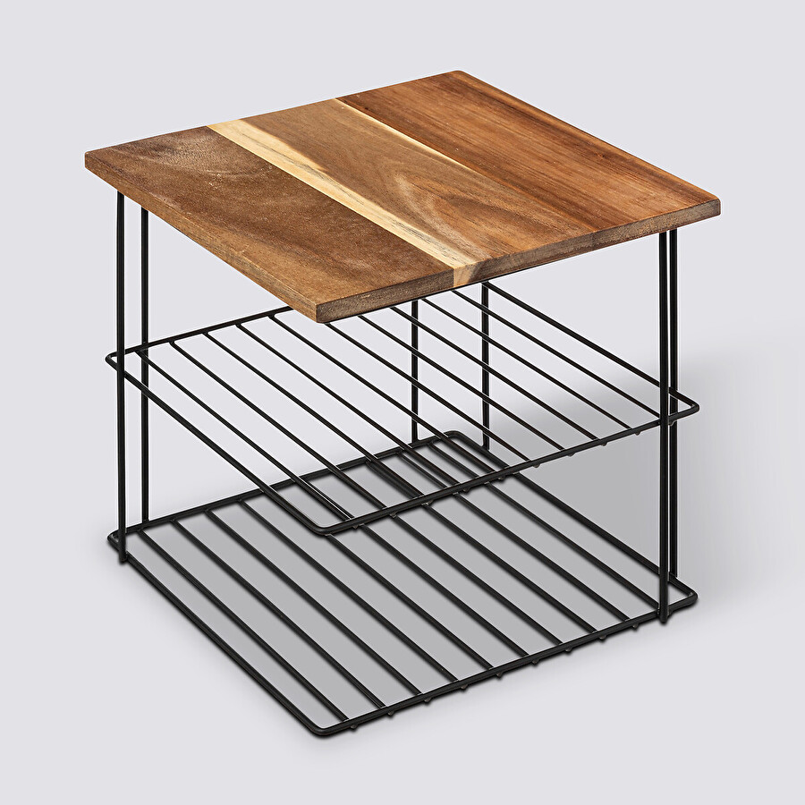 Étagère d'angle 2 niveaux, 24cm