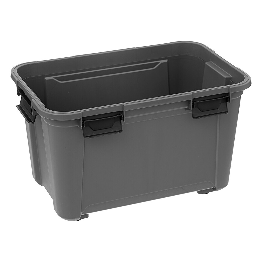 Boîte en plastique 50l, noir Bunker+