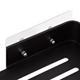 Étagère de douche rectangle stick adhésif, noir Blackalu