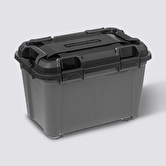 Boîte en plastique 50l, noir Bunker+