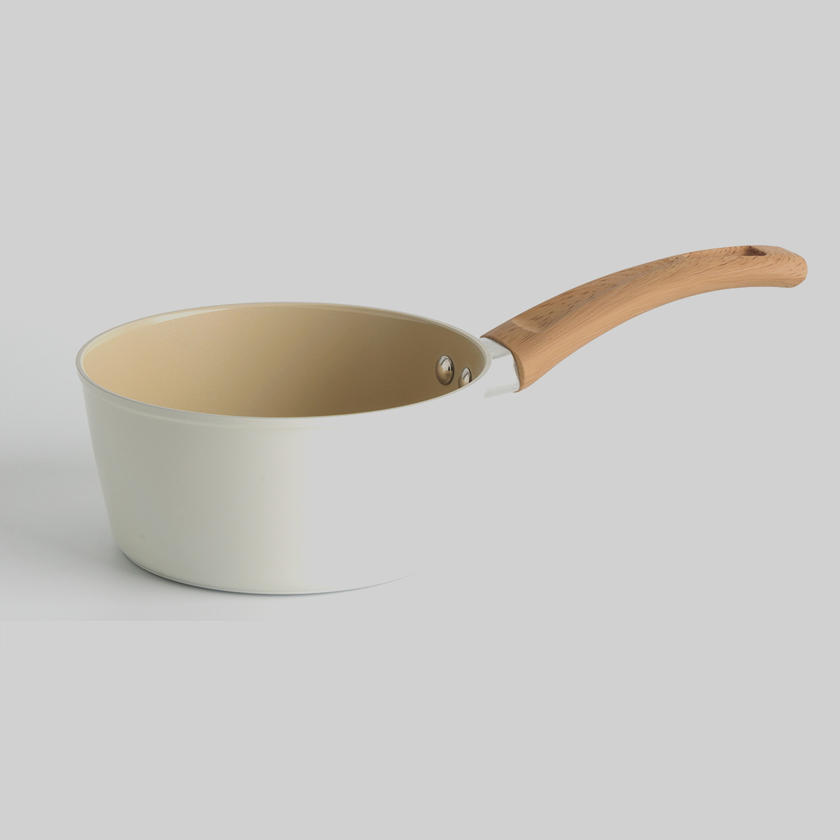 Casserole aluminium forgé beige, 20cm Harmony