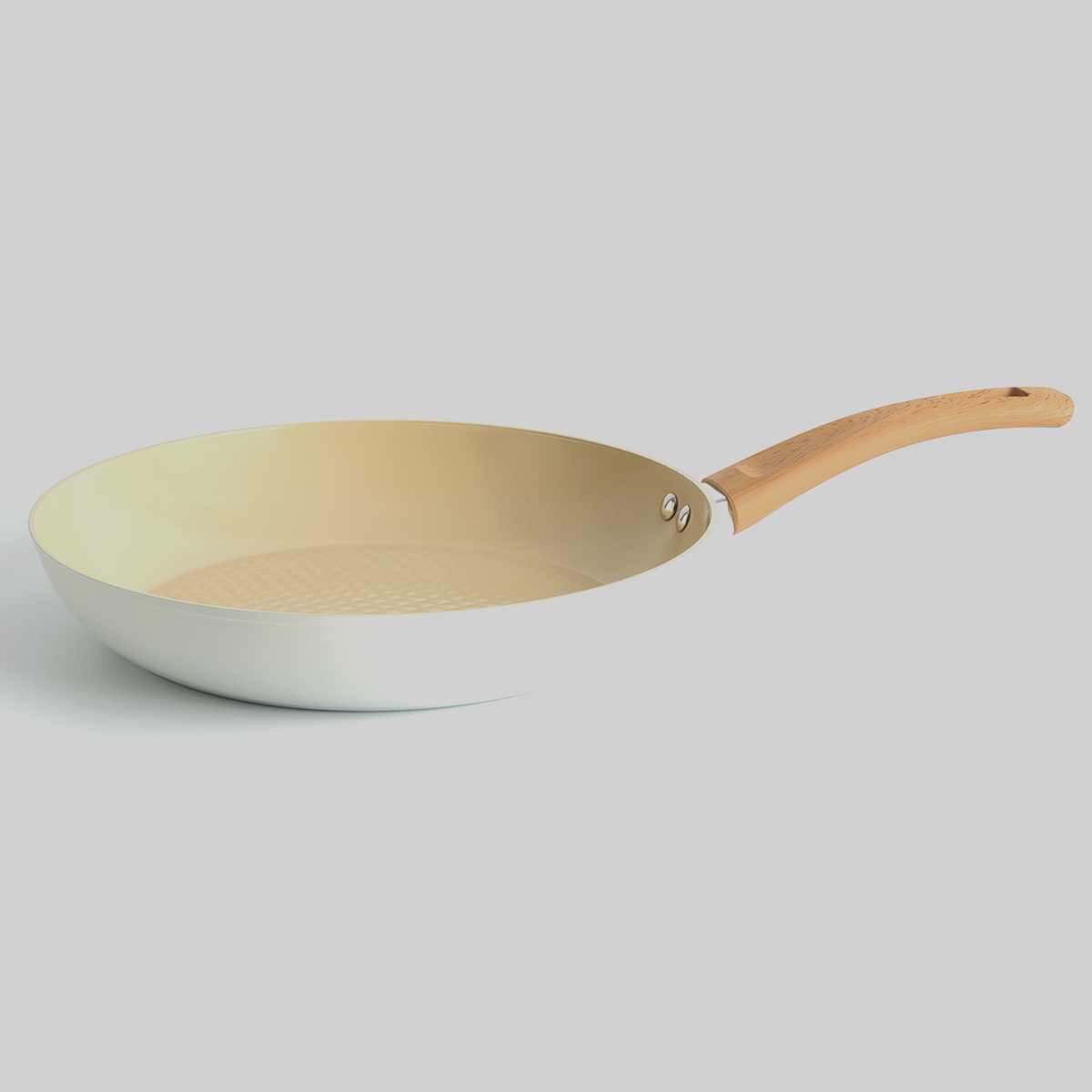 Poêle aluminium forgé beige, 24cm Harmony