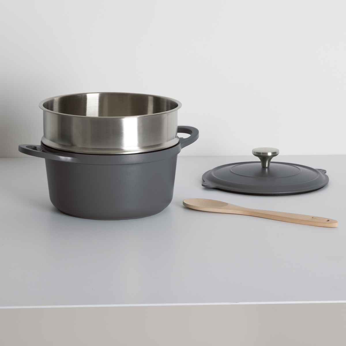 Cocotte aluminium, d.24 cm