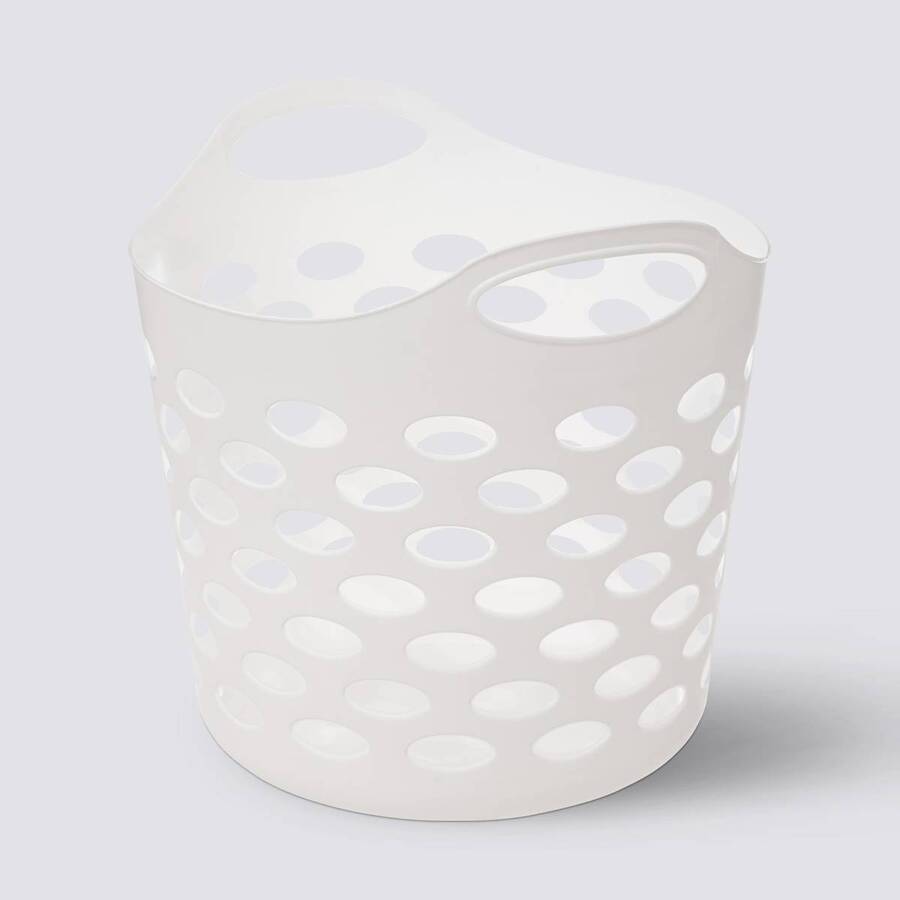 Corbeille à linge 28l, blanc 