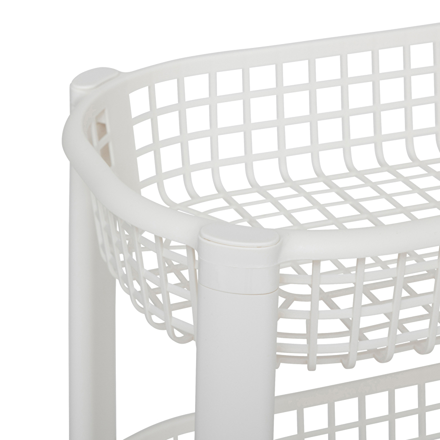 Resserre avec paniers 4 niveaux, blanc