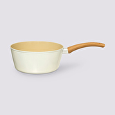Casserole aluminium forgé beige, 20cm Harmony
