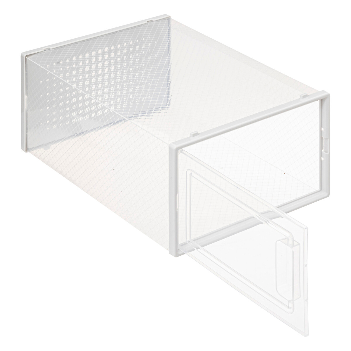 Lot de 4 boîtes range-chaussures plastique, m Fold'n box