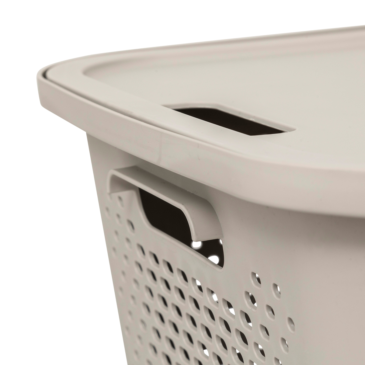 Panier avec couvercle 19,6l, lin