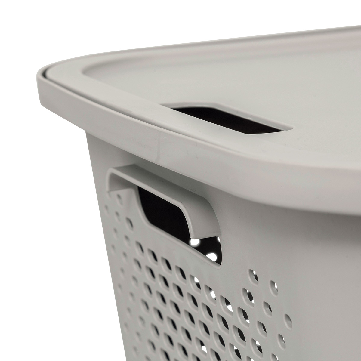 Panier avec couvercle 19,6l, lin