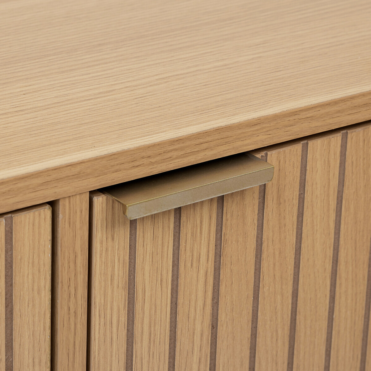 Buffet 3 portes, effet bois naturel Tasso