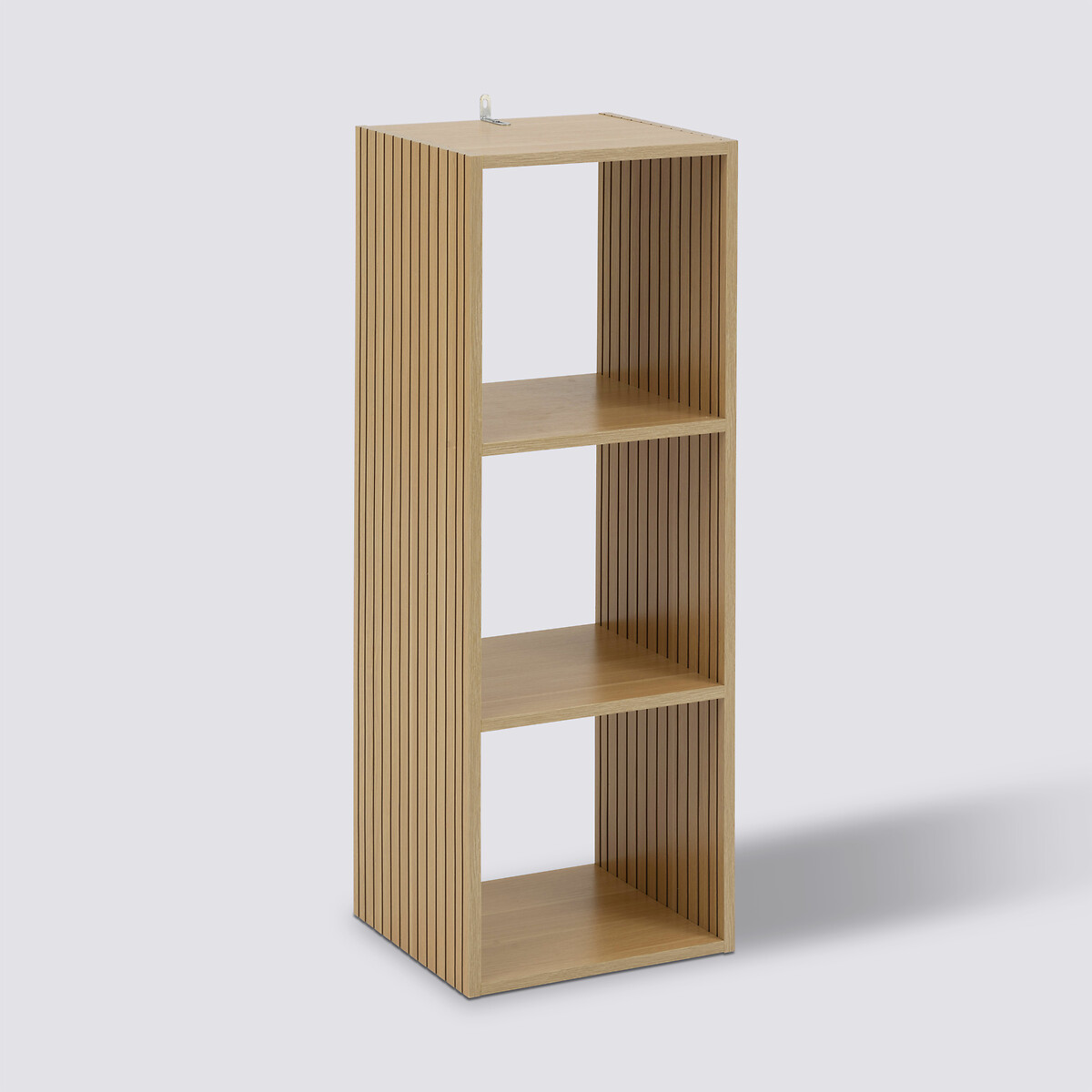 Étagère 3 cases, effet bois naturel Tasso