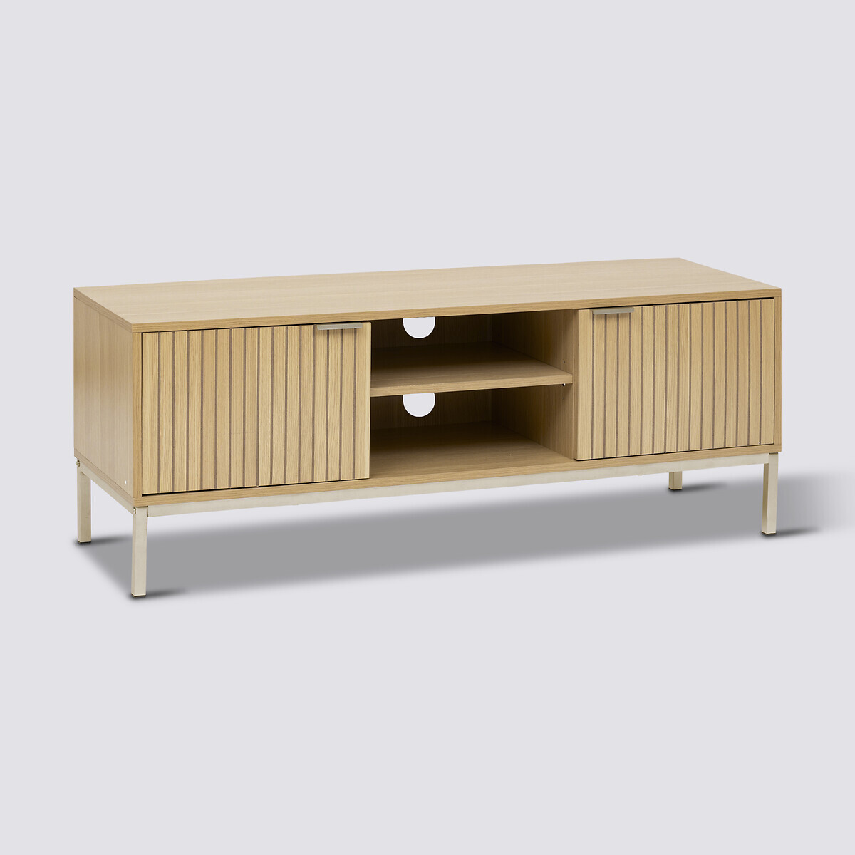 Meuble tv, effet bois naturel Tasso