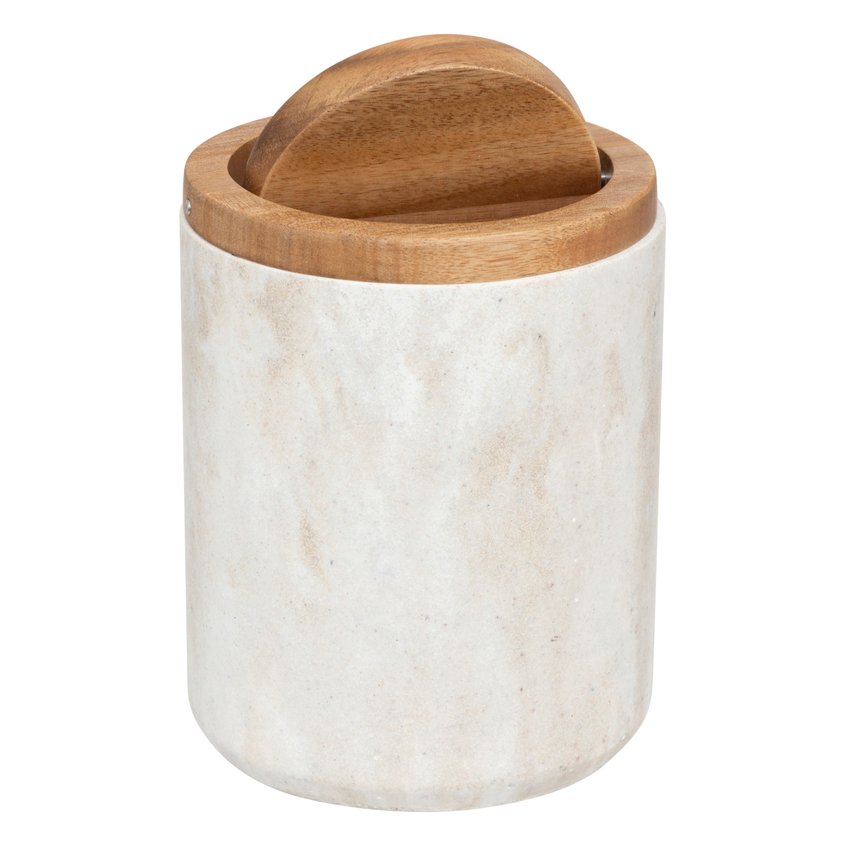 Poubelle de table, effet travertin