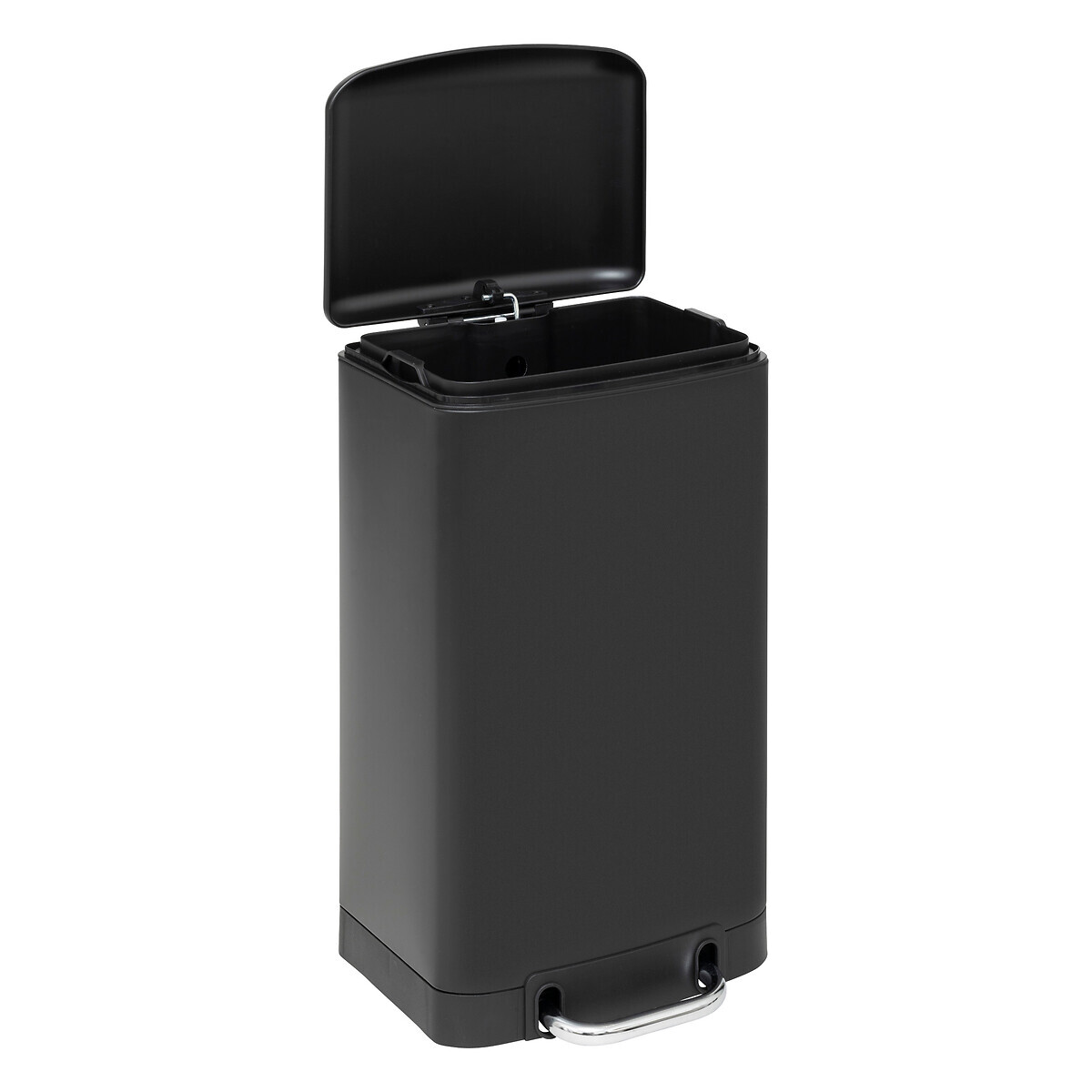 Poubelle métal 20l, noir