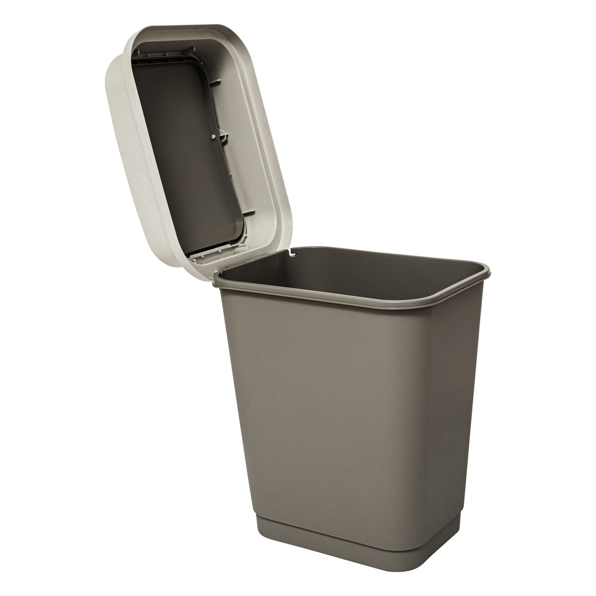 Poubelle plastique 25l, taupe