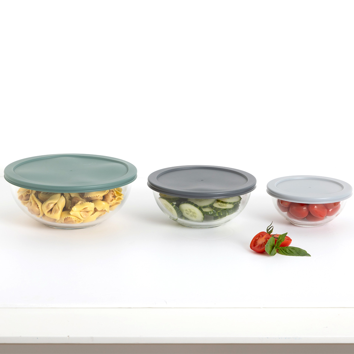 Set de 3 boîtes de conservation en verre