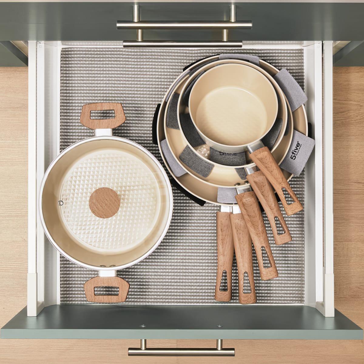 Set de poêles en aluminium forgé, 20/24/28 cm
