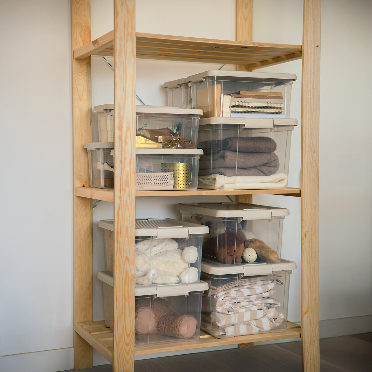 Lot de 3 boîtes de rangement 9l