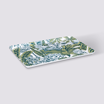 Plateau rectangle 45x30cm, végétal 