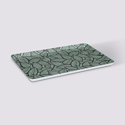 Plateau rectangle 45x30cm, végétal 