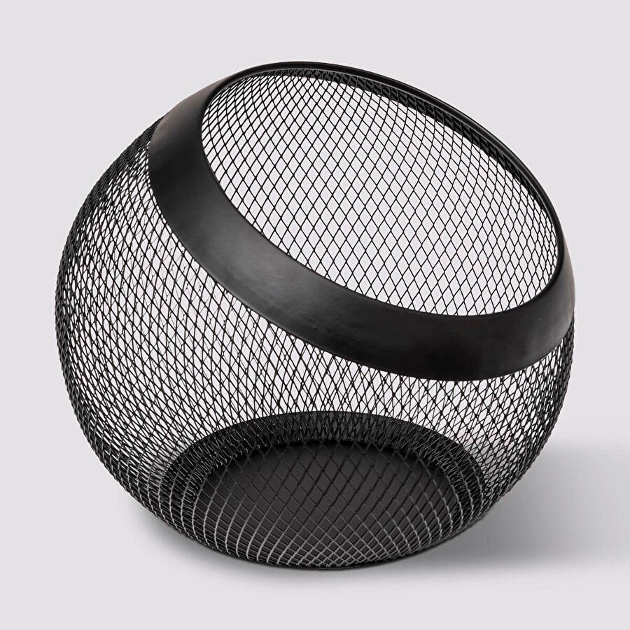 Porte capsules rond, noir Mayaj