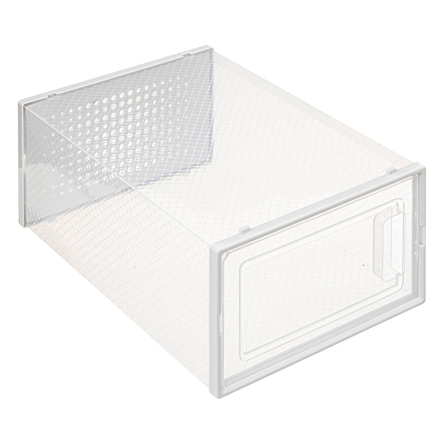 Lot de 4 boîtes range-chaussures plastique, m Fold'n box