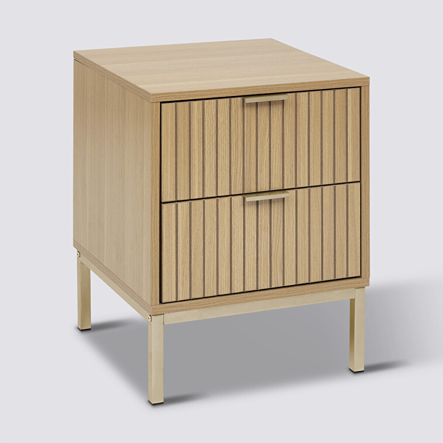 Table de chevet 2 tiroirs Tasso