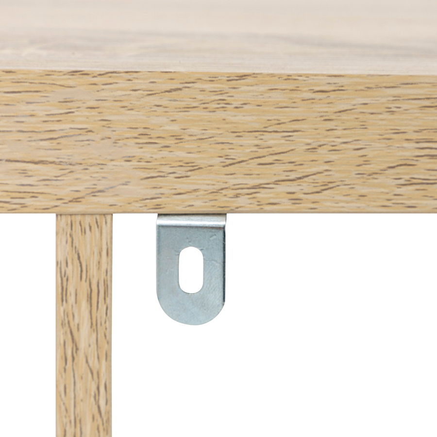 Buffet étagères modulable 137x76cm, effet bois Bivoak