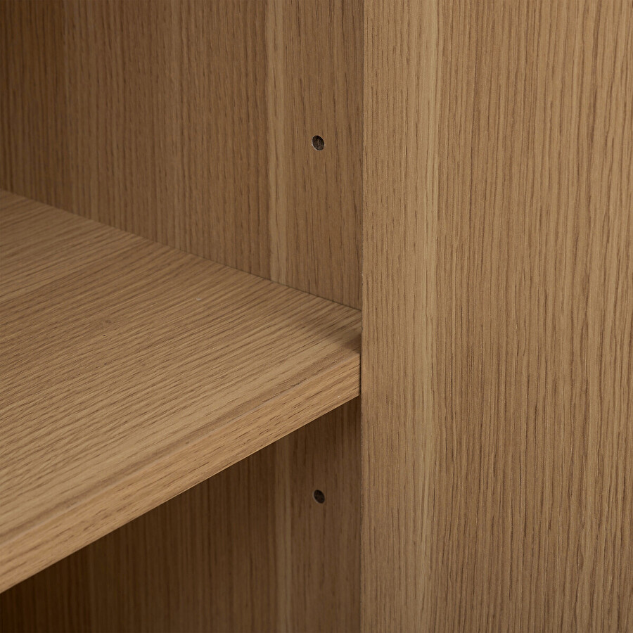 Buffet 3 portes, effet bois naturel Tasso